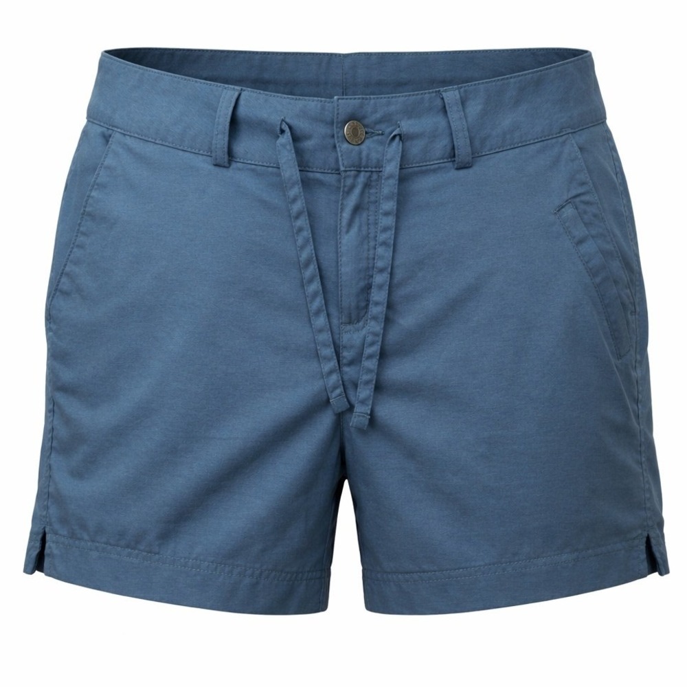 Magellan Outdoors Hiking Shorts Womens L Drawstring Blue Solid Regular Modern